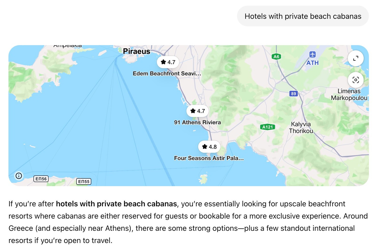 A descriptive AI hotel prompt without location. 